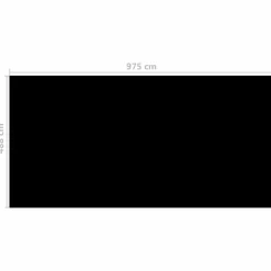 MAISON EXCLUSIVE - Couverture de piscine noir 975 x 488 cm pe