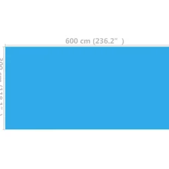 MAISON EXCLUSIVE - Couverture de piscine bleu 600 x 300 cm pe