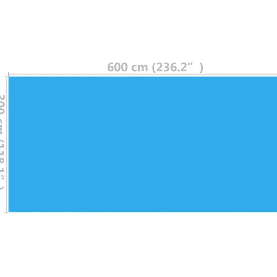 MAISON EXCLUSIVE - Couverture de piscine bleu 600 x 300 cm pe