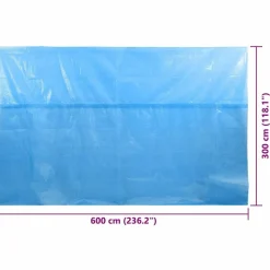 MAISON EXCLUSIVE - Couverture de piscine bleu 600 x 300 cm pe