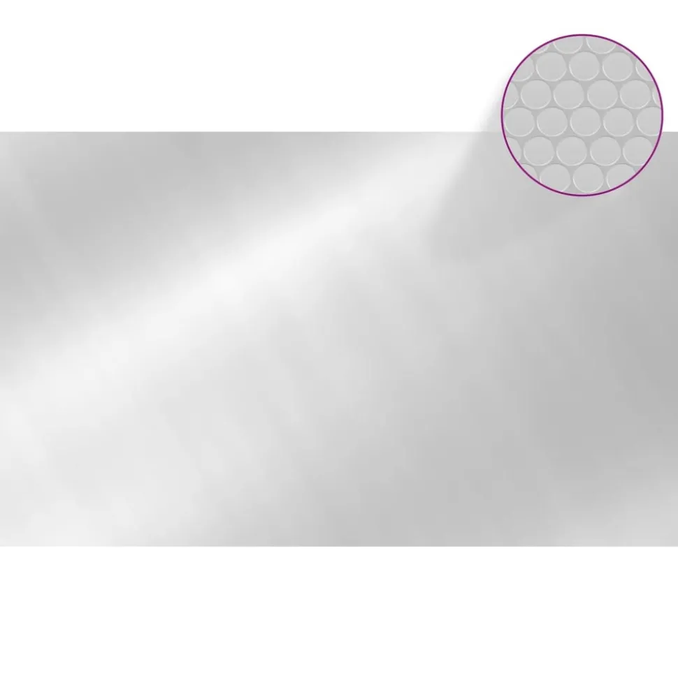 MAISON EXCLUSIVE - Couverture de piscine rectangulaire 1000x600 cm pe argenté