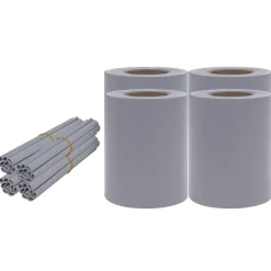 MAISON EXCLUSIVE - Écrans d'intimité de jardin 4 pcs pvc 35x0,19 m gris clair mat