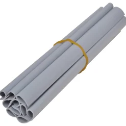 MAISON EXCLUSIVE - Écrans d'intimité de jardin 4 pcs pvc 35x0,19 m gris clair mat
