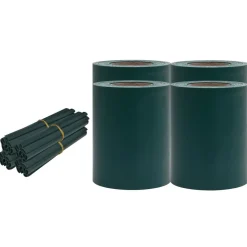 MAISON EXCLUSIVE - Écrans d'intimité de jardin 4 pcs pvc 35x0,19 m vert mat