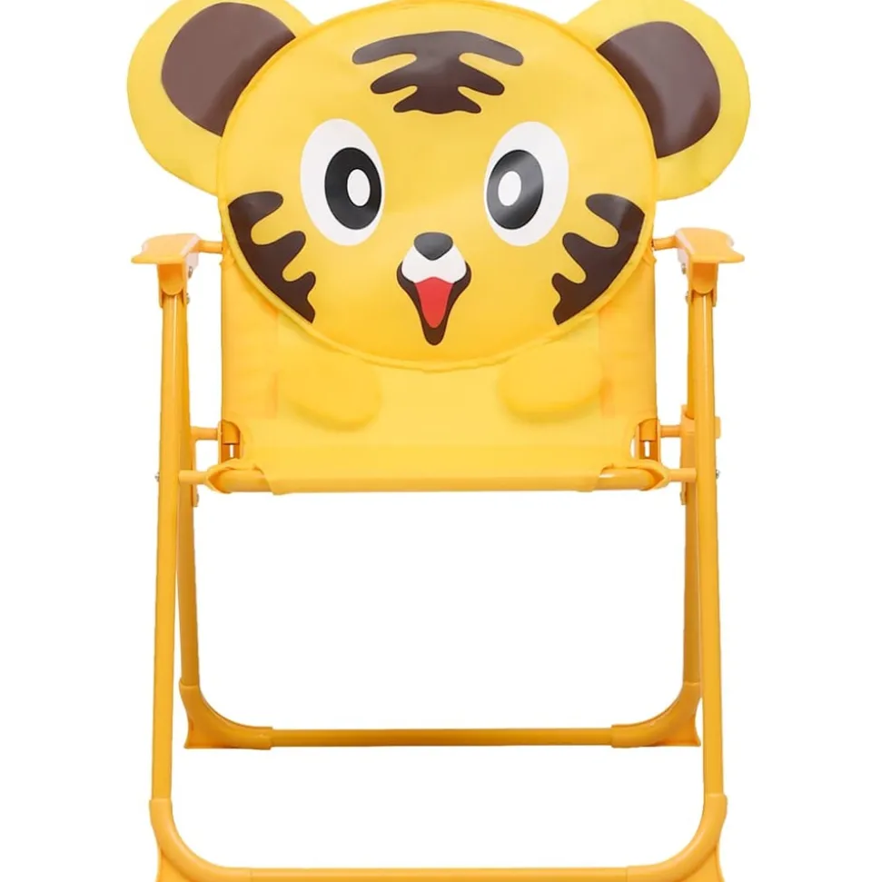 MAISON EXCLUSIVE - Ensemble de bistro avec parasol pour enfants 3 pcs jaune