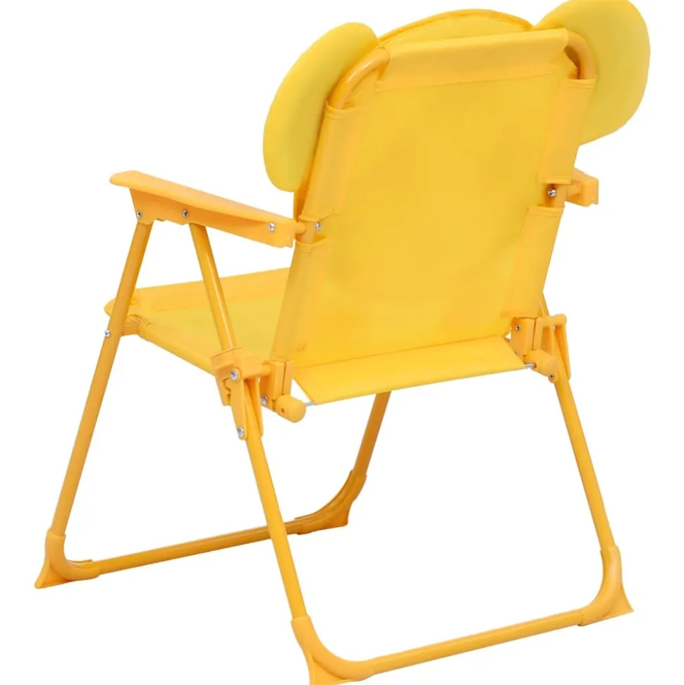 MAISON EXCLUSIVE - Ensemble de bistro avec parasol pour enfants 3 pcs jaune