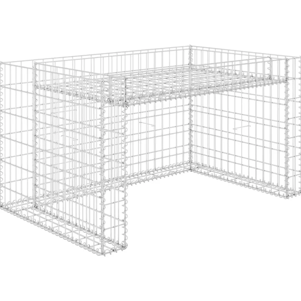 MAISON EXCLUSIVE - Garage tondeuse à gazon lit surélevé 110x80x60 cm fil en acier