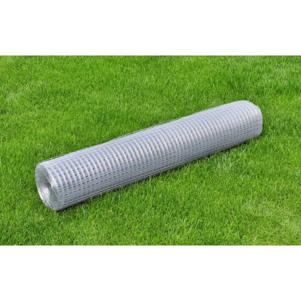 MAISON EXCLUSIVE - Grillage pour volière acier galvanisé 10x1 m argenté
