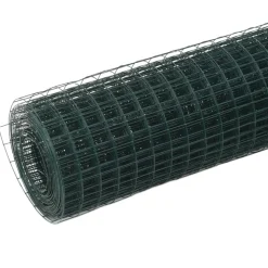 MAISON EXCLUSIVE - Grillage acier avec revêtement en pvc 25x0,5 m vert