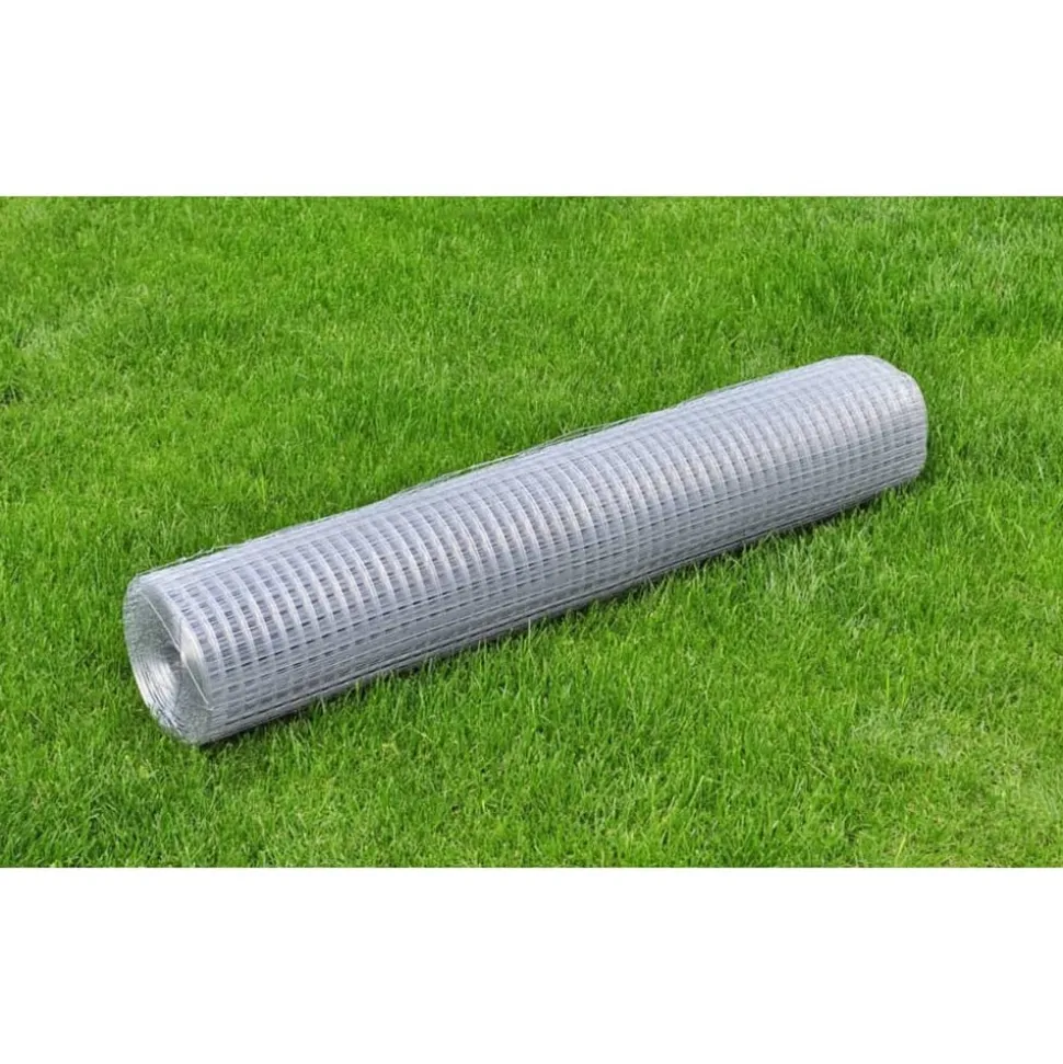 MAISON EXCLUSIVE - Grillage pour volière acier galvanisé 25x1 m argenté
