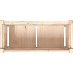 MAISON EXCLUSIVE - Jardinières 2 pcs avec pieds bois de pin massif