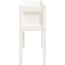 MAISON EXCLUSIVE - Jardinières avec pieds blanc 110x31x70 cm bois de pin massif