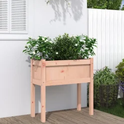 MAISON EXCLUSIVE - Jardinières avec pieds 70x31x70 cm bois massif douglas