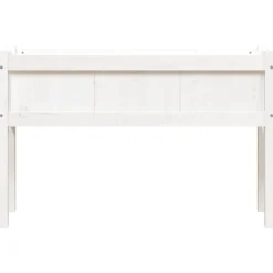 MAISON EXCLUSIVE - Jardinières 2 pcs avec pieds blanc bois de pin massif