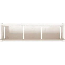 MAISON EXCLUSIVE - Jardinières 2 pcs avec pieds blanc bois de pin massif
