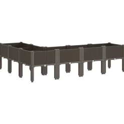 MAISON EXCLUSIVE - Jardinière avec pieds marron 160x120x42 cm pp