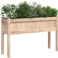 MAISON EXCLUSIVE - Jardinières avec pieds 110x31x70 cm bois de pin massif