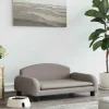 MAISON EXCLUSIVE - Lit pour chien taupe 70x45x30 cm tissu