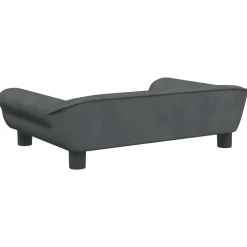 MAISON EXCLUSIVE - Lit pour chien gris foncé 70x48x22 cm velours