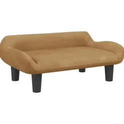 MAISON EXCLUSIVE - Lit pour chien marron 70x40x24 cm velours