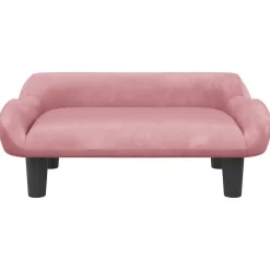 MAISON EXCLUSIVE - Lit pour chien rose 70x40x24 cm velours