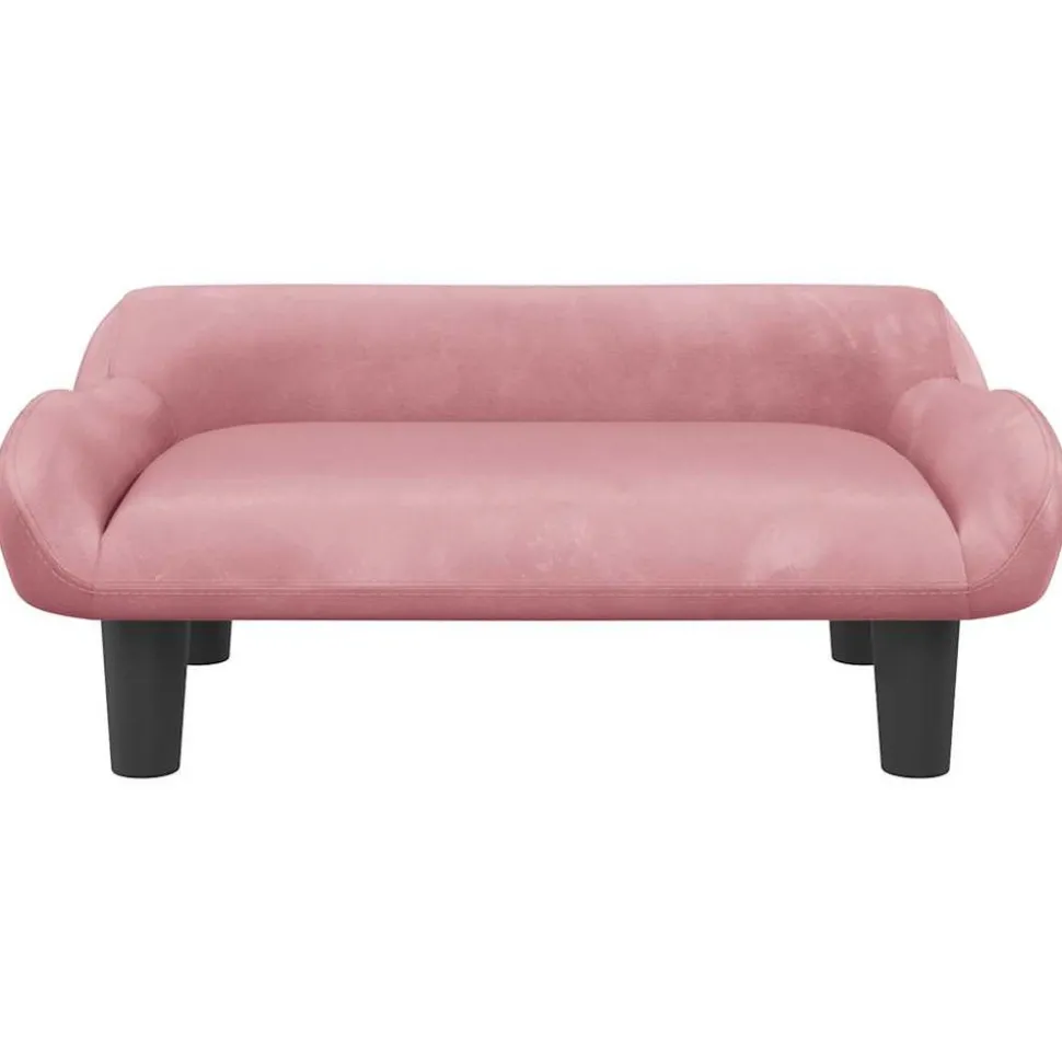 MAISON EXCLUSIVE - Lit pour chien rose 70x40x24 cm velours