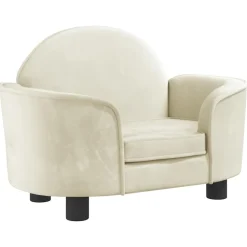 MAISON EXCLUSIVE - Lit pour chien crème 66x40x45 cm velours