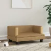 MAISON EXCLUSIVE - Lit pour chien marron 60x40x30 cm velours