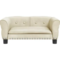 MAISON EXCLUSIVE - Lit pour chien crème 70x45x30 cm velours