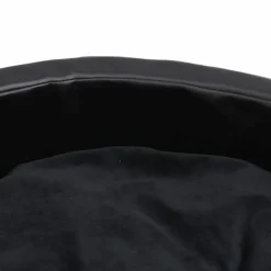 MAISON EXCLUSIVE - Lit pour chiens noir 90x79x20 cm peluche et similicuir