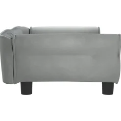 MAISON EXCLUSIVE - Lit pour chien gris clair 95x55x30 cm velours