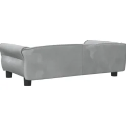 MAISON EXCLUSIVE - Lit pour chien gris clair 95x55x30 cm velours