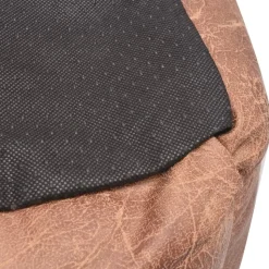 MAISON EXCLUSIVE - Lit pour chiens avec coussin cuir artificiel pu taille s beige