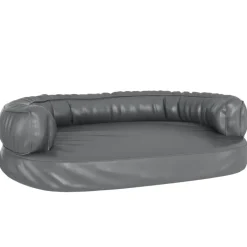 MAISON EXCLUSIVE - Lit pour chien ergonomique mousse gris 75x53 cm similicuir