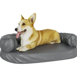 MAISON EXCLUSIVE - Lit pour chien ergonomique mousse gris 75x53 cm similicuir