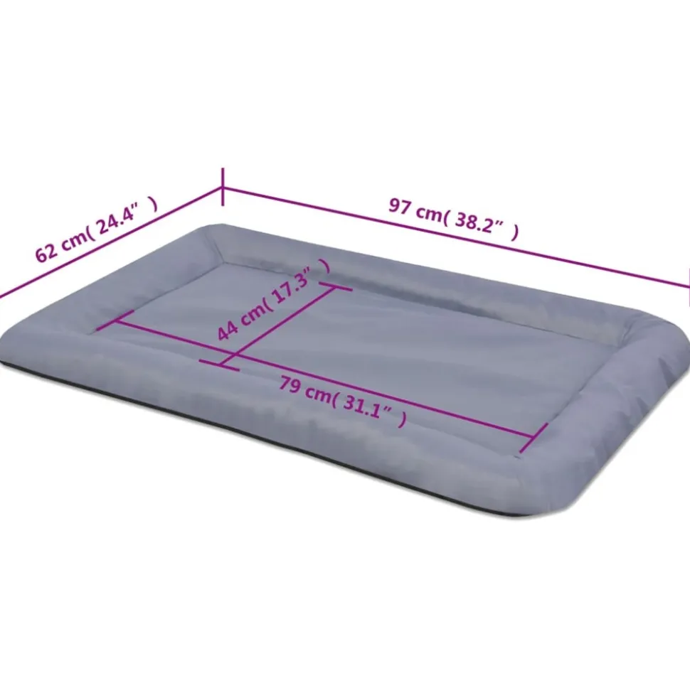 MAISON EXCLUSIVE - Matelas pour chiens taille xxl gris