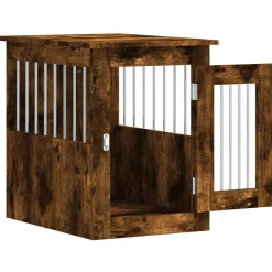 MAISON EXCLUSIVE - Meuble de cage pour chiens chêne fumé 45x62x59 cm