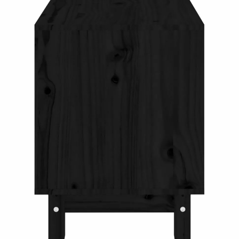 MAISON EXCLUSIVE - Niche pour chien noir 50x40x52 cm bois de pin massif
