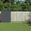 MAISON EXCLUSIVE - Niche pour chien avec cour anthracite 214x1069x181 cm