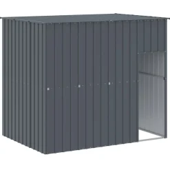 MAISON EXCLUSIVE - Niche pour chien avec cour anthracite 214x1069x181 cm