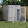 MAISON EXCLUSIVE - Niche pour chien avec cour gris clair 165x251x181 cm