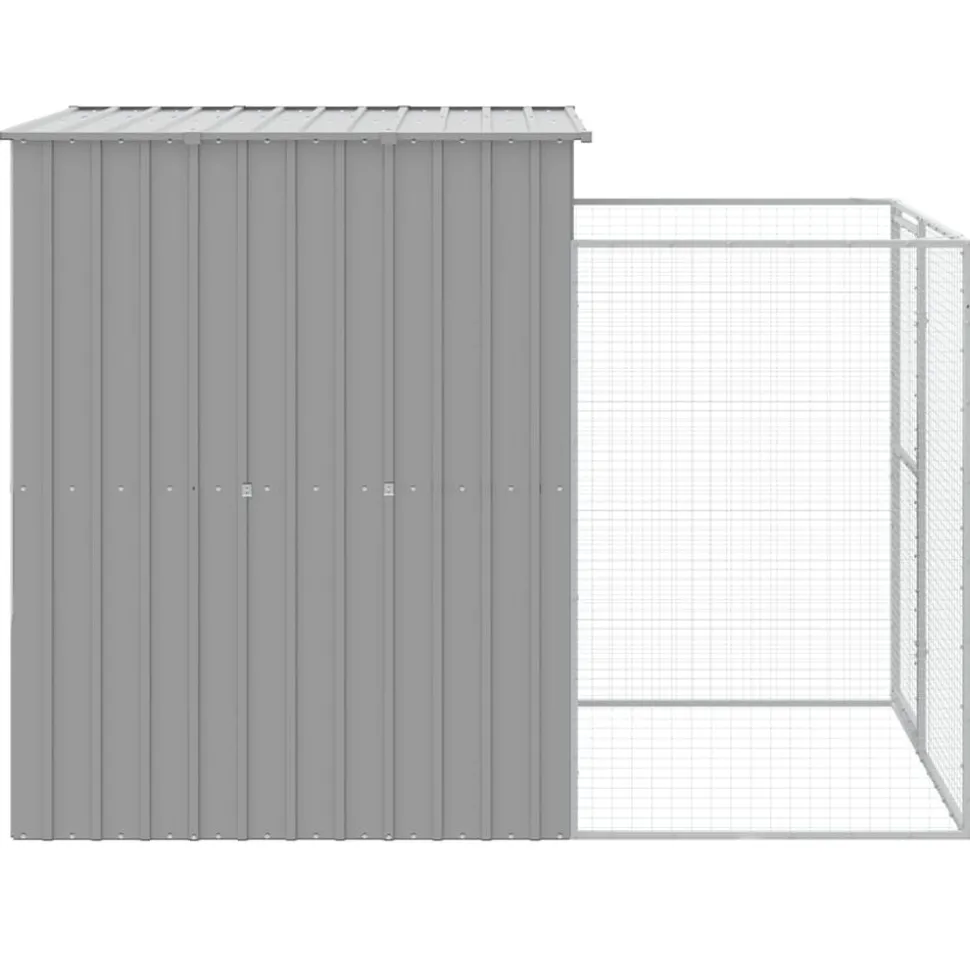 MAISON EXCLUSIVE - Niche pour chien avec cour gris clair 165x251x181 cm