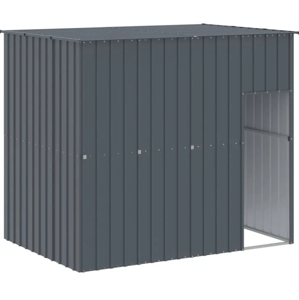 MAISON EXCLUSIVE - Niche pour chien avec cour anthracite 214x1273x181 cm