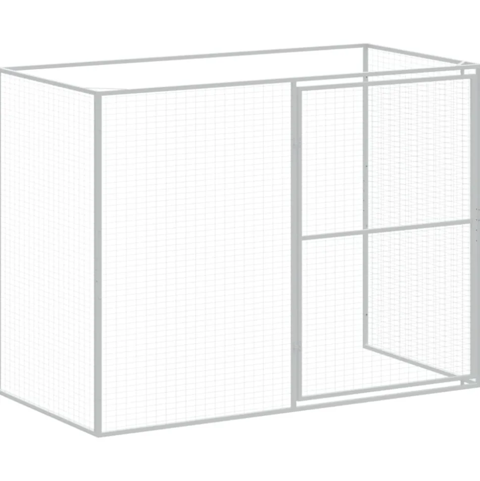 MAISON EXCLUSIVE - Niche pour chien avec cour anthracite 214x1273x181 cm