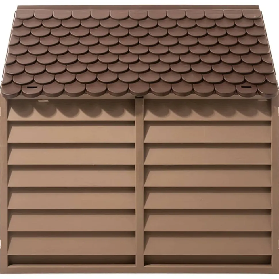 MAISON EXCLUSIVE - Niche pour chien marron 86x84x82 cm polypropylène