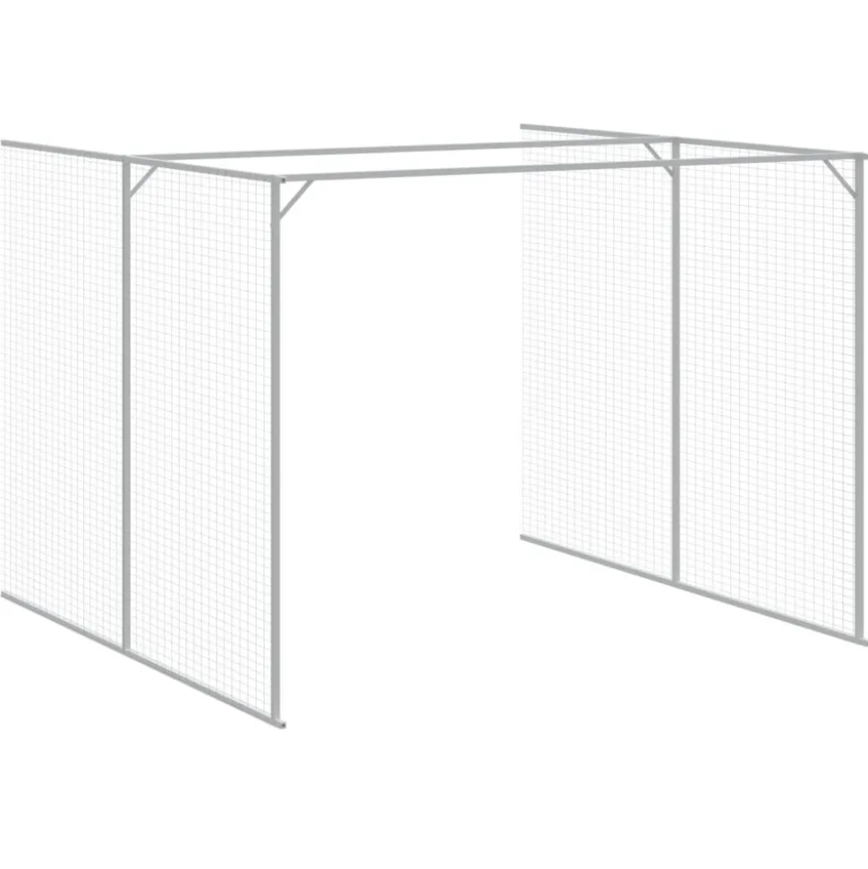 MAISON EXCLUSIVE - Niche pour chien avec cour anthracite 214x865x181 cm