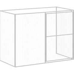 MAISON EXCLUSIVE - Niche pour chien avec cour anthracite 214x865x181 cm