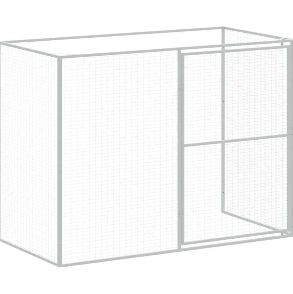 MAISON EXCLUSIVE - Niche pour chien avec cour anthracite 214x865x181 cm