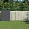 MAISON EXCLUSIVE - Niche pour chien avec cour anthracite 214x865x181 cm