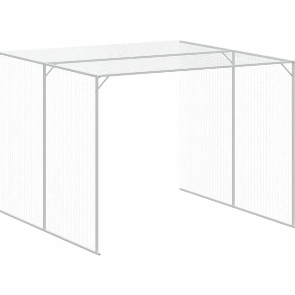 MAISON EXCLUSIVE - Niche pour chien avec cour anthracite 214x865x181 cm